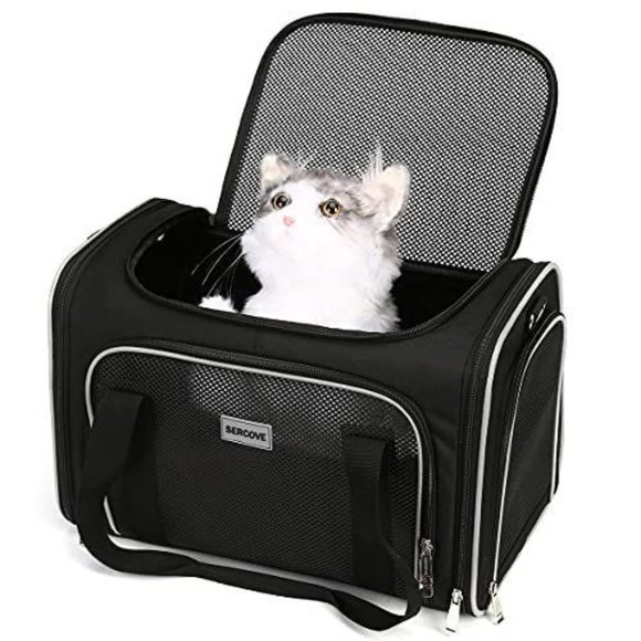 SERCOVE Airline Approved Collapsible Medium Sized Dog/Cat Carrier ( 20 Lbs.max) - Picture 1 of 17